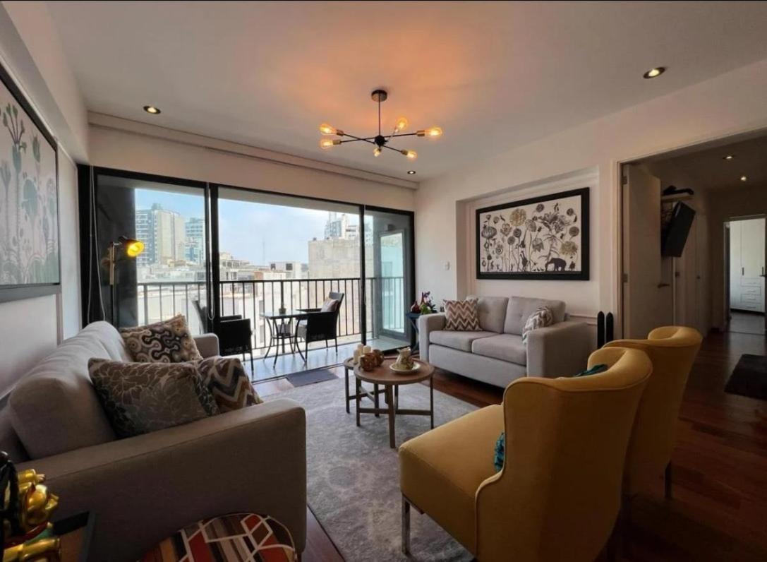 Exclusivo Y Moderno Depa En Miraflores Vista Al Mar Y A La Ciudad Amoblado Apartments Lima Exterior foto